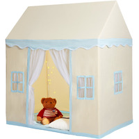 VEVOR Kids Play Tent, Kids Tent for Kids 1-5 Years Old, Toddler Tent with Mat and Tent Lamp, Tent for Kids with Windows for Indoor and Outdoor, Play House Castle Tent for Boys and Girls, Beige
