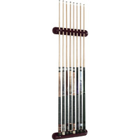 Viper Traditional Mahogany 8 Cue Wall Cue Rack