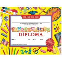 Hayes Kindergarten Diplomas Certificate, 8-1/2 X 11 in, Paper, Pack of 30