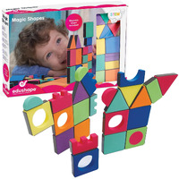 Edushape Magnetic Magic Shapes Classroom Pack, 54 Piece Set