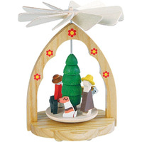 1711 - Richard Glaesser Mini Pyramid Family - Dogs - 4.25"H x 3.25"W x 3.25"