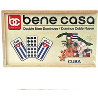 DOMINOES DOUBLE 9 WOOD (Pack of 1)