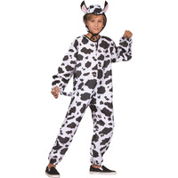 ChildCow costume:white/Black L