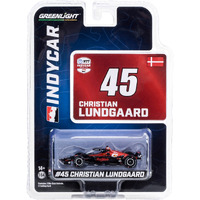 Dallara IndyCar #45 Christian Lundgaard "Hy-Vee" Rahal Letterman Lanigan Racing "NTT IndyCar Series" (2023) 1/64 Diecast Model Car by Greenlight