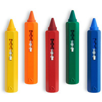 Munchkin Draw Bath Crayons Toddler Bath Toy, 5 Pack