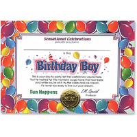Birthday Boy Certificate