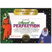 Aged To Perfection Certificate