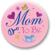 Mom To Be Satin Button