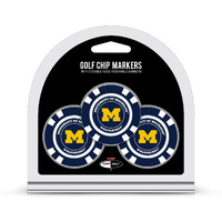 Michigan Wolverines Golf Chip with Marker 3 Pack