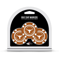 Texas Longhorns Golf Chip with Marker 3 Pack