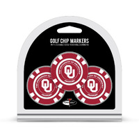 Oklahoma Sooners Golf Chip with Marker 3 Pack