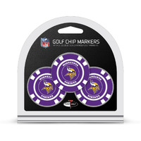 Minnesota Vikings Golf Chip with Marker 3 Pack