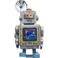 TIN TOY-ROBOT SILVER EACH