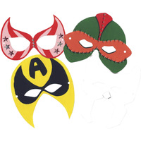 Roylco Superhero Masks, Set of 24
