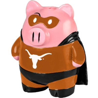 Texas Longhorns Piggy Bank - Large Stand Up Superhero CO