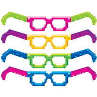 Retro 8-Bit Eyeglasses: 12 Pairs for Fun and Style