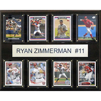 MLB 12"x15" Ryan Zimmerman Washington Nationals 8-Card Plaque
