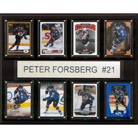 NHL 12"x15" Peter Forsberg Colorado Avalanche 8-Card Plaque