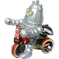 TIN WIND-UP ROBOT/BIKE EACH