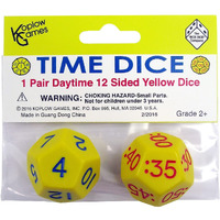 TIME DICE YELLOW DAYTIME SET OF 2