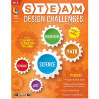 Creative Teaching Press STEAM Design Challenges Resource Book, Grade 2