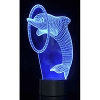3D Dolphin  Laser Cut Precision LED Lights