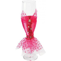 Bride To Be Champagne Glass Wedding Dress with Pink Lace(D0102H5GNK7.)