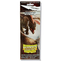 Arcane Tinmen ATM13223 Dragon Shield Sealable Inner Card Sleeves - Smoke, 100 Count