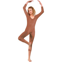 Girl's Unitard Brown velevt XS