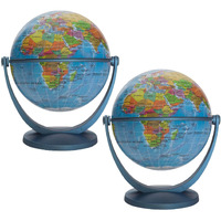 (2 EA) 4IN BLUE OCEAN GYROGLOBE