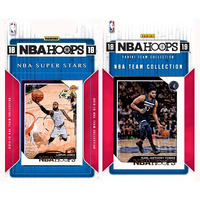 NBA Minnesota Timberwolves Licensed 2018-19 Hoops Team Set Plus 2018-19 Hoops All-Star Set