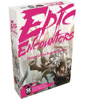 Epic Encounters: Shrine of The Kobold Queen - RPG Fantasy Roleplaying Tabletop Game with 20 Miniatures, Double-Sided Game Mat, & Game Master Adventure Book with Monster Stats, 5E Compatible