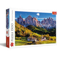 Trefl 1500 Piece Jigsaw Puzzle Val di Funes Valley, Dolomites, Italy, Multicolor