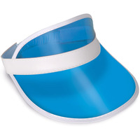 Clear Blue Plastic Dealer's Visor