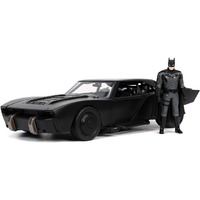 Batmobile Matt Black with Batman Diecast Figure "The Batman" (2022) Movie "DC Comics" 1/24 Diecast Model Car by Jada