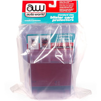Standard Size 6 Blister Card Protectors for 1/64 Scale Blister Cards by Auto World
