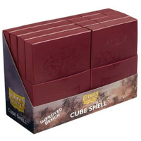 Dragon Shield Cube Shell Blood Red - 8 Units - Durable and Sturdy TCG, OCG Card Storage - Card Deck Box - Compatible with Pokemon Yugioh Commander and MTG Magic: The Gathering Cards