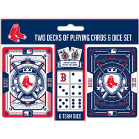 Boston Red Sox Playing Cards and Dice Set