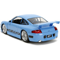 Porsche 911 GT3 RS Light Blue with Black Accents "Fast & Furious" Movie 1/24 Diecast Model Car by Jada