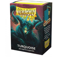 Dragon Shield Sleeves - Matte Turquoise Atebeck 100 CT - Card Sleeves - Smooth & Tough - Compatible with Pokmon, Magic The Gathering Cards & Digimon MTG TCG OCG & Hockey Cards