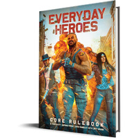 Everyday Heroes: Core Rulebook - The Roleplaying Game, d20, 5e Compatible, 400+ Page Hardcover Book, Create Your Own Action Hero, for Gamemasters & Players, Evil Genius Games,Blue