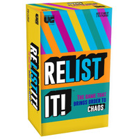 University Games | Relist It Family Party Game for Ages 12 and Up, 2 to 4 Players