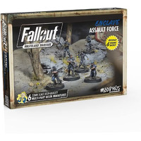 Modiphius Entertainment Ltd Fallout Wasteland Warfare: Enclave-Assault Force - 6 Miniatures, 32mm Unpainted Quality Resin Figures, Capital Wave RPG