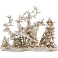 Woodland Deer and Trees Display 15.5"L
