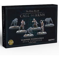 Modiphius: The Elder Scrolls: Call to Arms - Vampire Fledglings - 6 Figure Resin Expansion, Chapter 3, Unpainted, 32mm RPG Miniatures w/ Scenic Bases