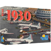 Rio Grande Games: 1930: The Golden Ages of Airlines, Invest in Aviation, Wealth Building Economic Board Game, Ages 14+, 2-6 Players, 90-120 Min