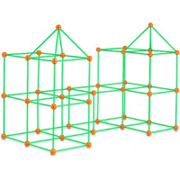 VEVOR Tent Fort Building Kit for Kid Glow In The Dark STEM Construction Toy 140P