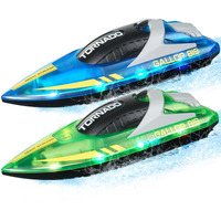 VEVOR 2 PCS RC Boat 2.4 GHz Remote Control Racing Boat 12 km/h Kids Adults Gift