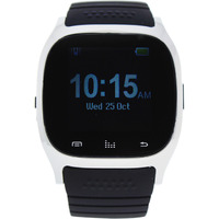 EK-B4 Montre Connectee Silicone Strap Smart Watch - Silver - Black by Eclock for Men - 1 Pc Watch