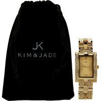 2060L-GG Gold Stainless Steel Bracelet Watch by Kim & Jade for Women - 1 Pc Watch